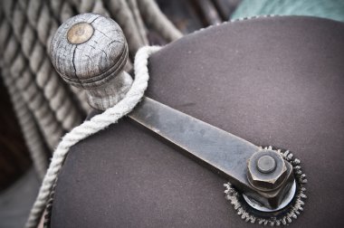 Eski bir yelkenli gemisinin donanımı