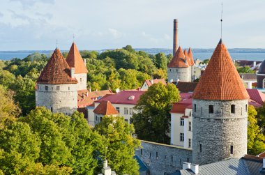 eski Tallinn sur kuleleri