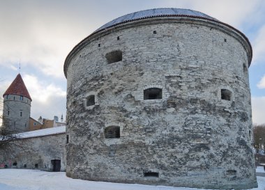 Ortaçağ kule kalın margarita Tallinn