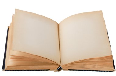 eski kitap, üzerinde beyaz izole açık
