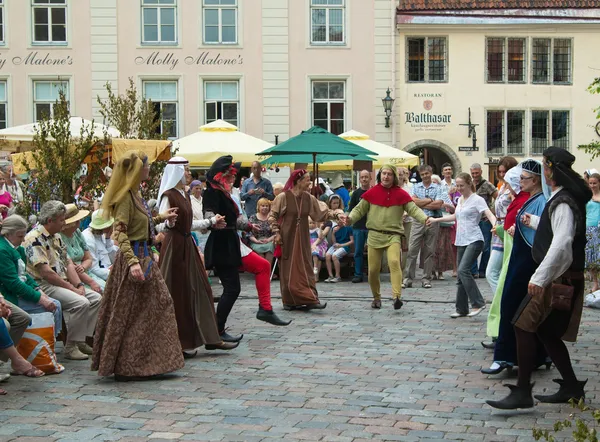 Tallin, estonia - 8 lipca: obchody dni średniowiecza — Zdjęcie stockowe