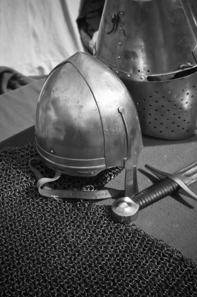 The knightly weapon and armour — Stock Photo, Image