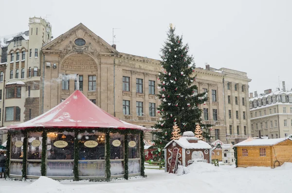 El mercado navideño de Riga — Foto de Stock