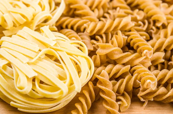 Set of different pasta, close-up — Stock Photo, Image