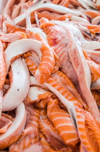Salmon bellies close-up — Stock Photo, Image