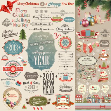 Noel vintage scrapbook ayarla
