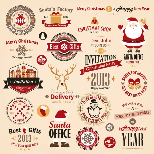 Set de Navidad — Vector de stock