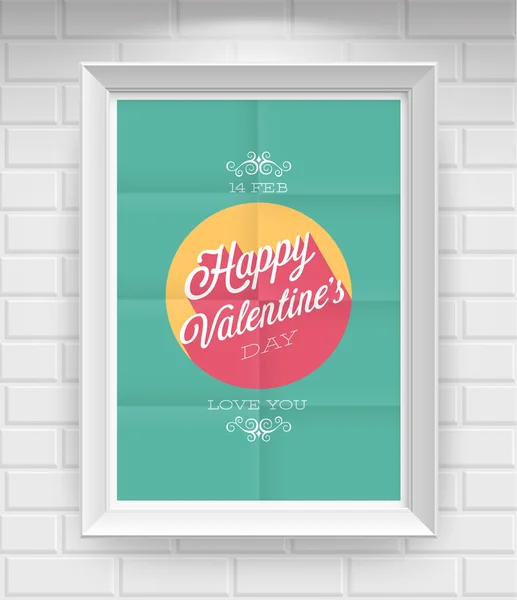 Affiche Saint Valentin. — Image vectorielle