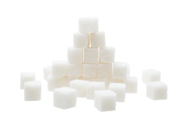 Trozos de azúcar blanco — Foto de Stock