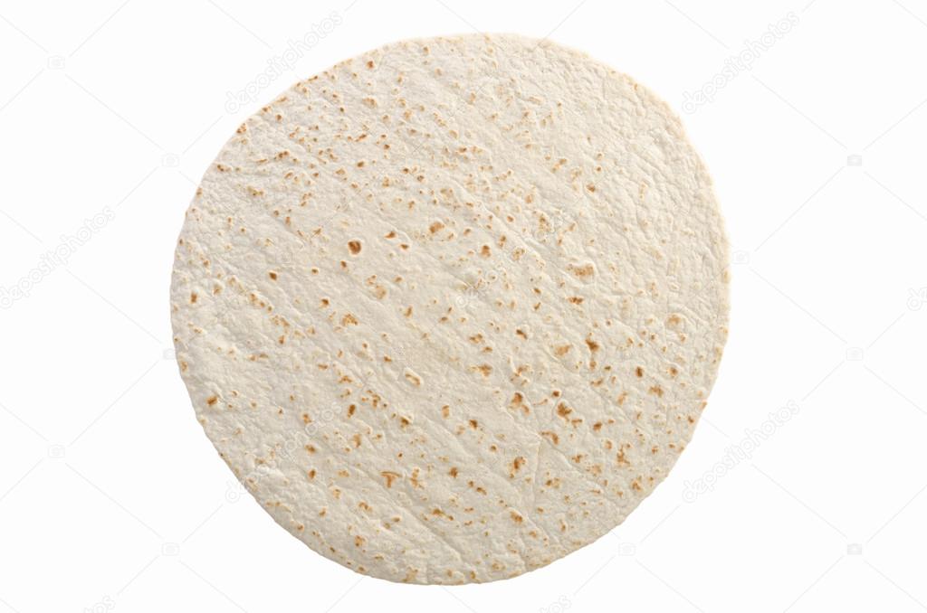 Pita bread isolated on white