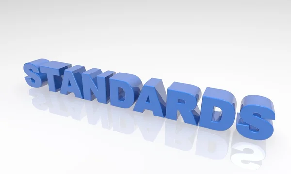 Buzzword standards 3d Text — Stock Photo, Image