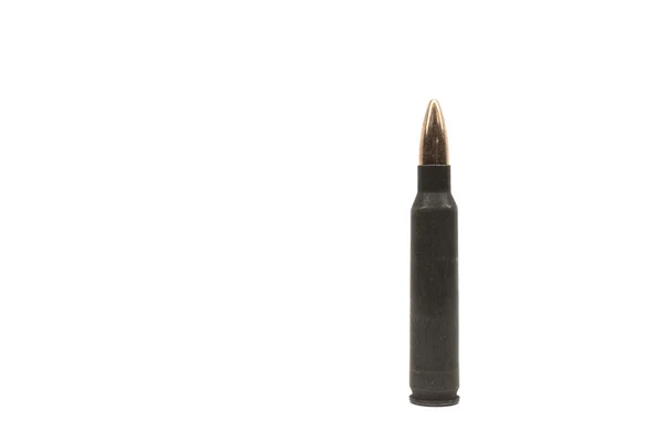 Gun Bullets isolated on white — Stock Photo, Image