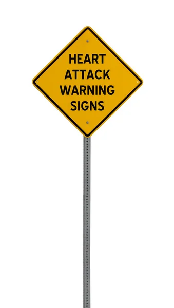 Isolated Yellow driving warning sign — Stock Photo, Image