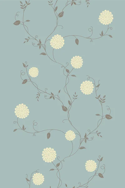 Patrón ligero floral vintage sin costuras para fondos de pantalla retro — Vector de stock