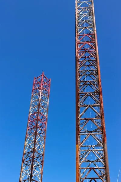 Supports offshore drilling rig in the shipyard for maintenance — Stock Photo, Image