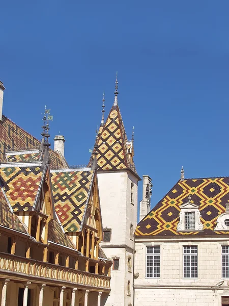 Famous hospice in Beaune. France, Burgundy — Stock Photo, Image