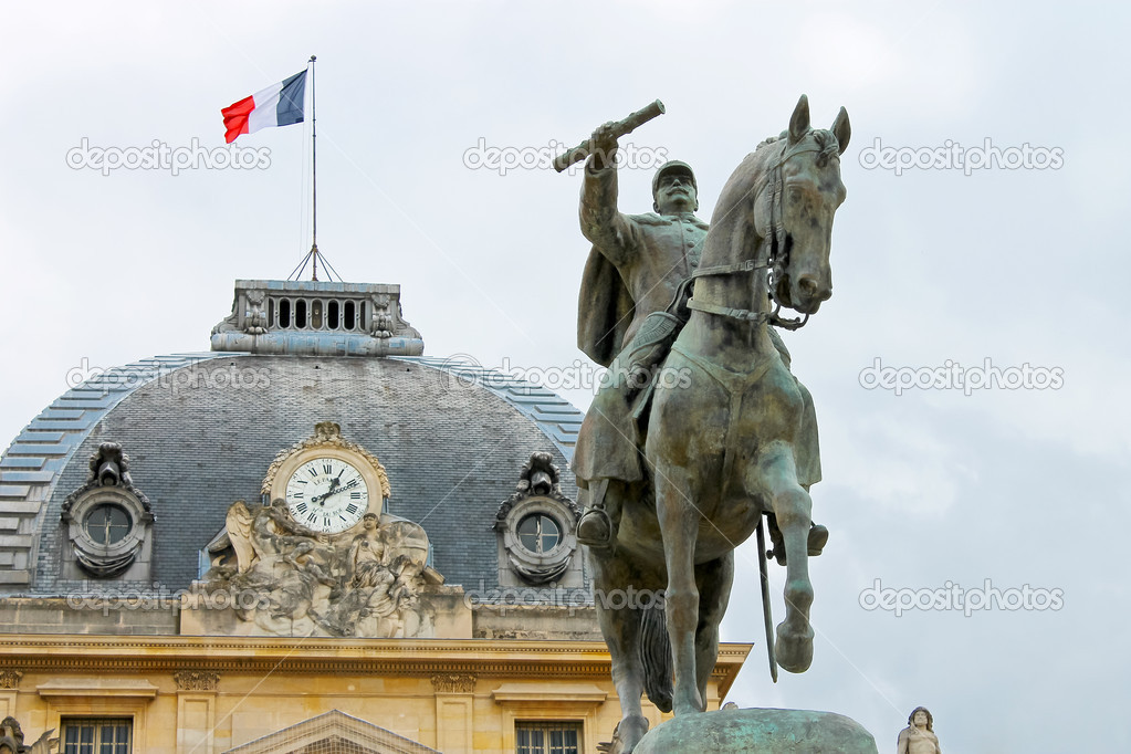 Equestrian Statue of Marechal Joffre at the Champ de Mars in Pa