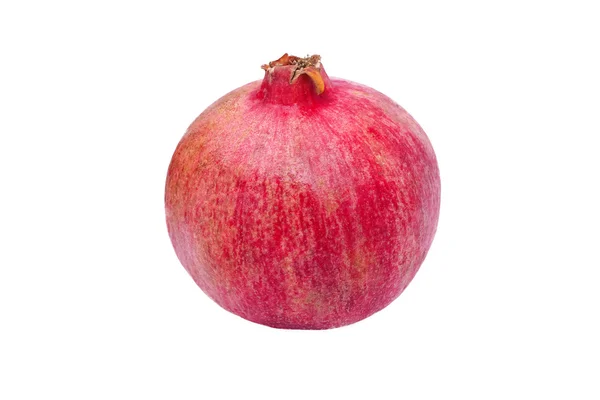 One whole pomegranate on white background — Stock Photo, Image