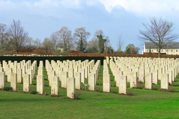 Bayeux krigskyrkogården. Normandie, Frankrike — Stockfoto