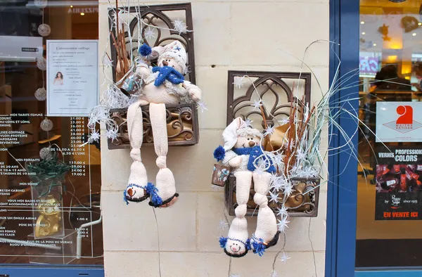 Fenêtres de Noël à Bayeux. Normandie. France — Photo