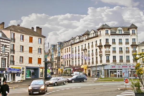 On the streets of Chartres. Normandy. France — Stock Photo, Image