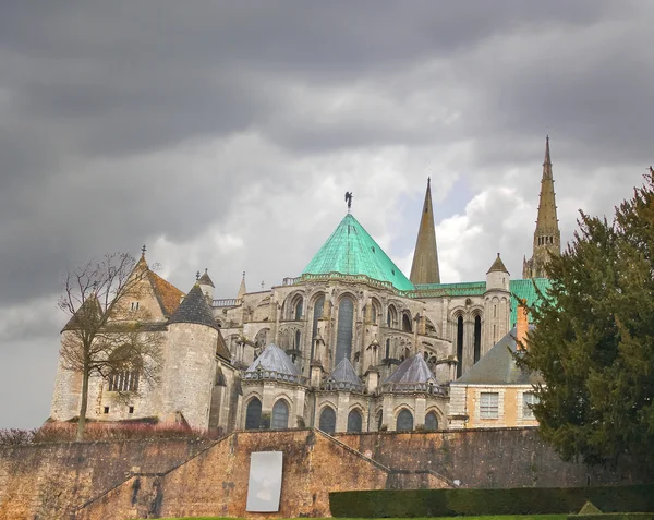 Bir Chartres Katedrali. Noel, Fransa — Stok fotoğraf