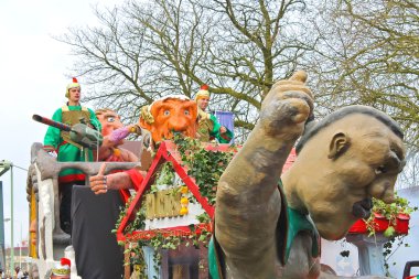 gorinchem içinde yıllık kış karnavalı. 9 Şubat 2013, nethe