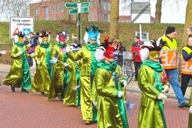 gorinchem içinde yıllık kış karnavalı. 9 Şubat 2013, nethe