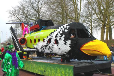 gorinchem içinde yıllık kış karnavalı. 9 Şubat 2013, nethe