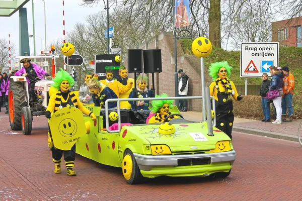 Carnaval anual de invierno en Gorinchem. febrero 9, 2013, The Nethe — Foto de Stock