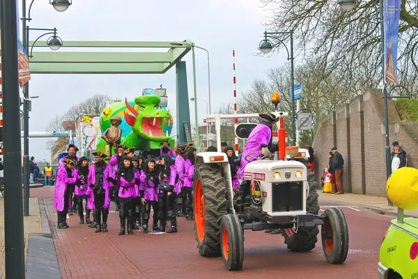 每年冬季狂欢节在 gorinchem。2013 年 2 月 9 日，nethe — 图库照片