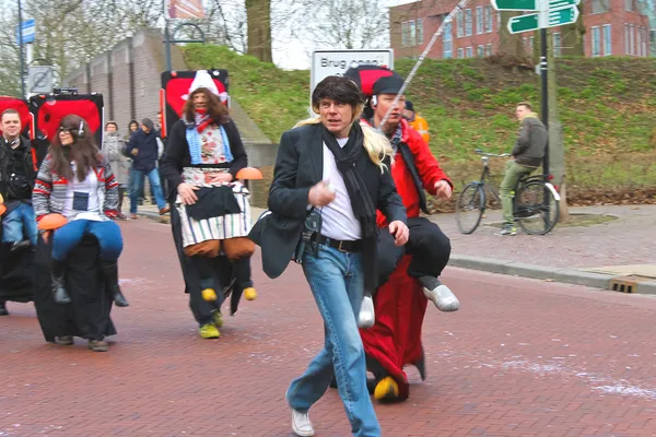 Carnaval Anual de Inverno em Gorinchem. 9 de fevereiro de 2013, The Nethe — Fotografia de Stock