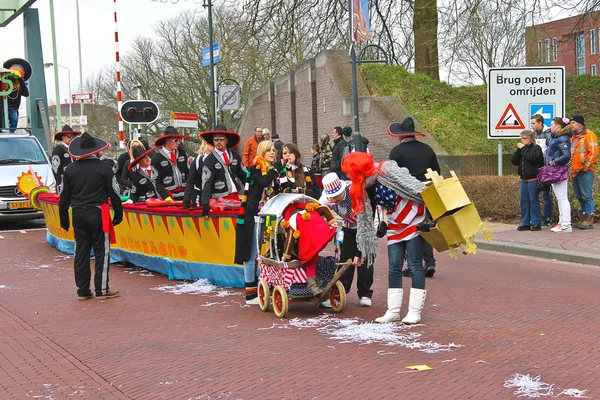 Annual Winter Carnival in Gorinchem. February 9, 2013, The Nethe — Stock Photo, Image