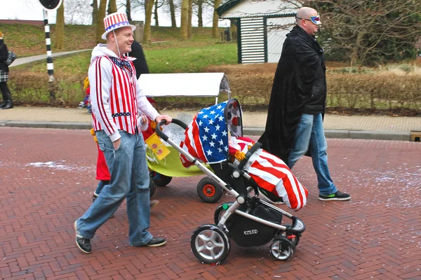 Roczne zimowy karnawał w gorinchem. 9 lutego 2013, nethe — Zdjęcie stockowe