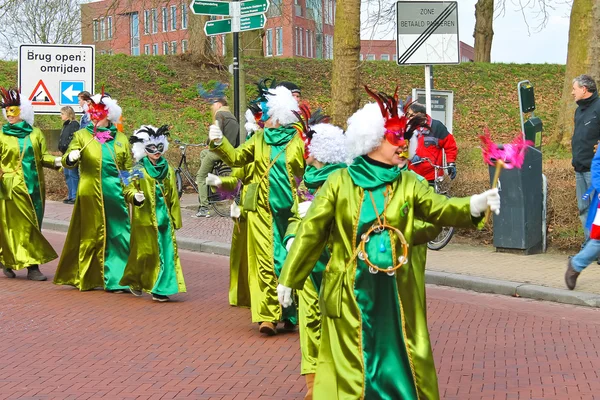 Roczne zimowy karnawał w gorinchem. 9 lutego 2013, nethe — Zdjęcie stockowe