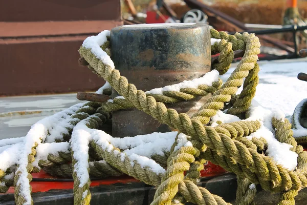 Kotevní lano pro molo majáčky — Stock fotografie
