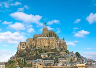 Abbey mont saint michel. Normandy, Fransa