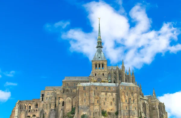 Biara Mont Saint Michel. Normandia, Perancis — Stok Foto