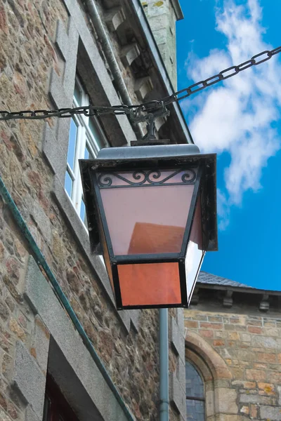 Lantern on the facade of old French house — Stock Photo, Image