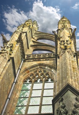 Kule Abbey mont saint michel. Normandiya
