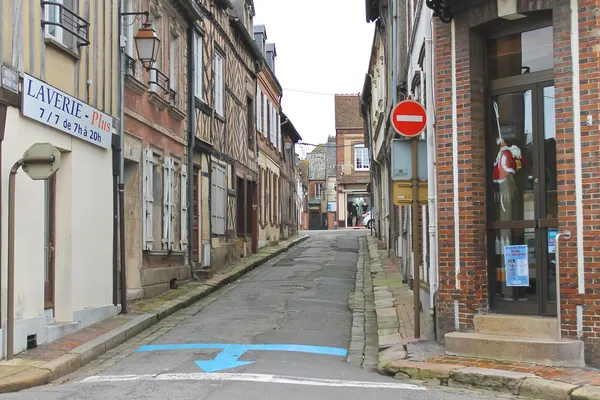 On the streets of Verneuil-sur-Avre. France — Stock Photo, Image