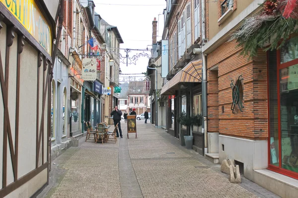 On the streets of Verneuil-sur-Avre. France — Stock Photo, Image