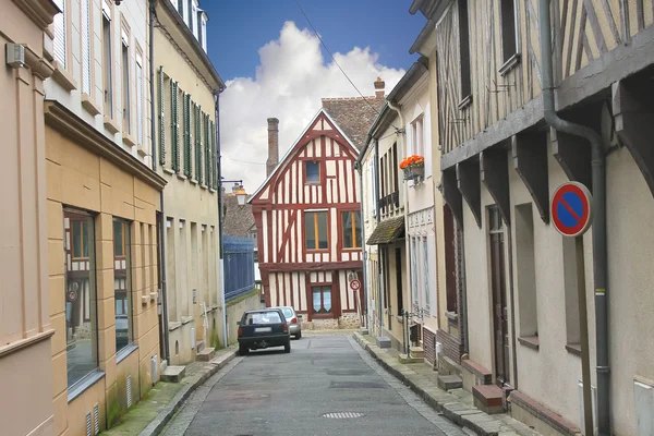 On the streets of Verneuil-sur-Avre. France — Stock Photo, Image