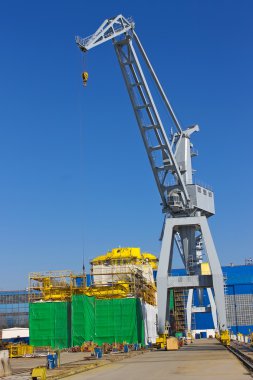 Vinç ve gemi Tersane, yapım aşamasında