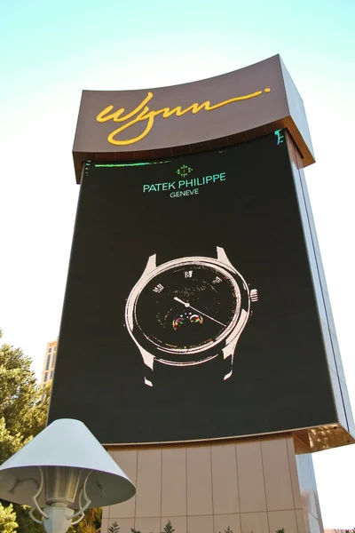Advertising display Wynn Hotel in Las Vegas — Stock Photo, Image