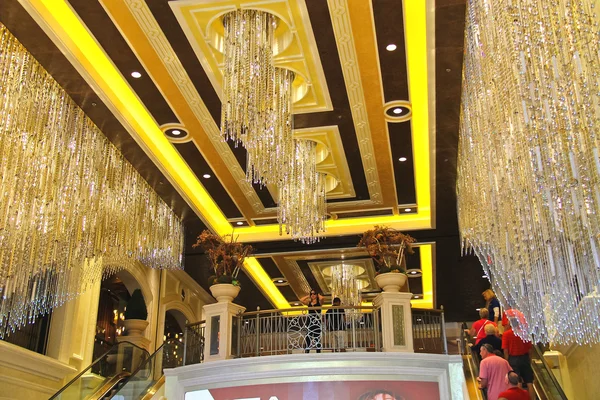 Hall and escalator Palazzo Hotel in Las Vegas — Stock Photo, Image