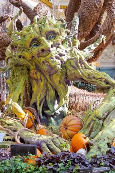 Autumn theme in a greenhouse at Bellagio Hotel in Las Vegas — Stock Photo, Image