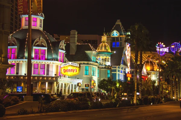 Nachtzicht van las vegas. — Stockfoto