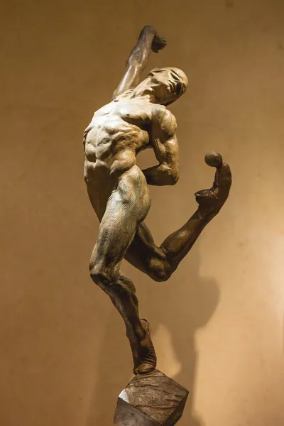 Exhibition of statues Cirque du Soleil artists at the Bellagio h — Stock Photo, Image