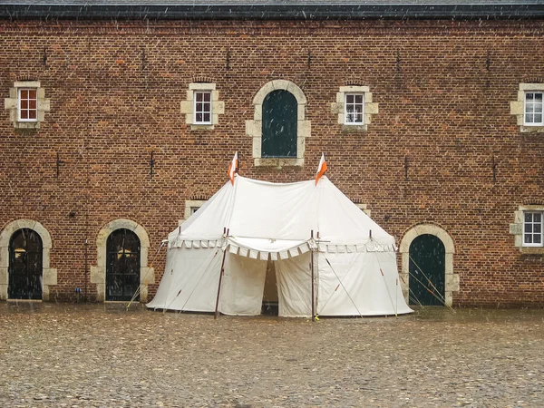 Rytířský výřezu v kasteel hoensbroek, jedna z nejslavnějších — Stock fotografie